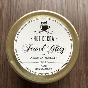 Cocoa Scented Candle Jewelry Gift Hidden in Wax